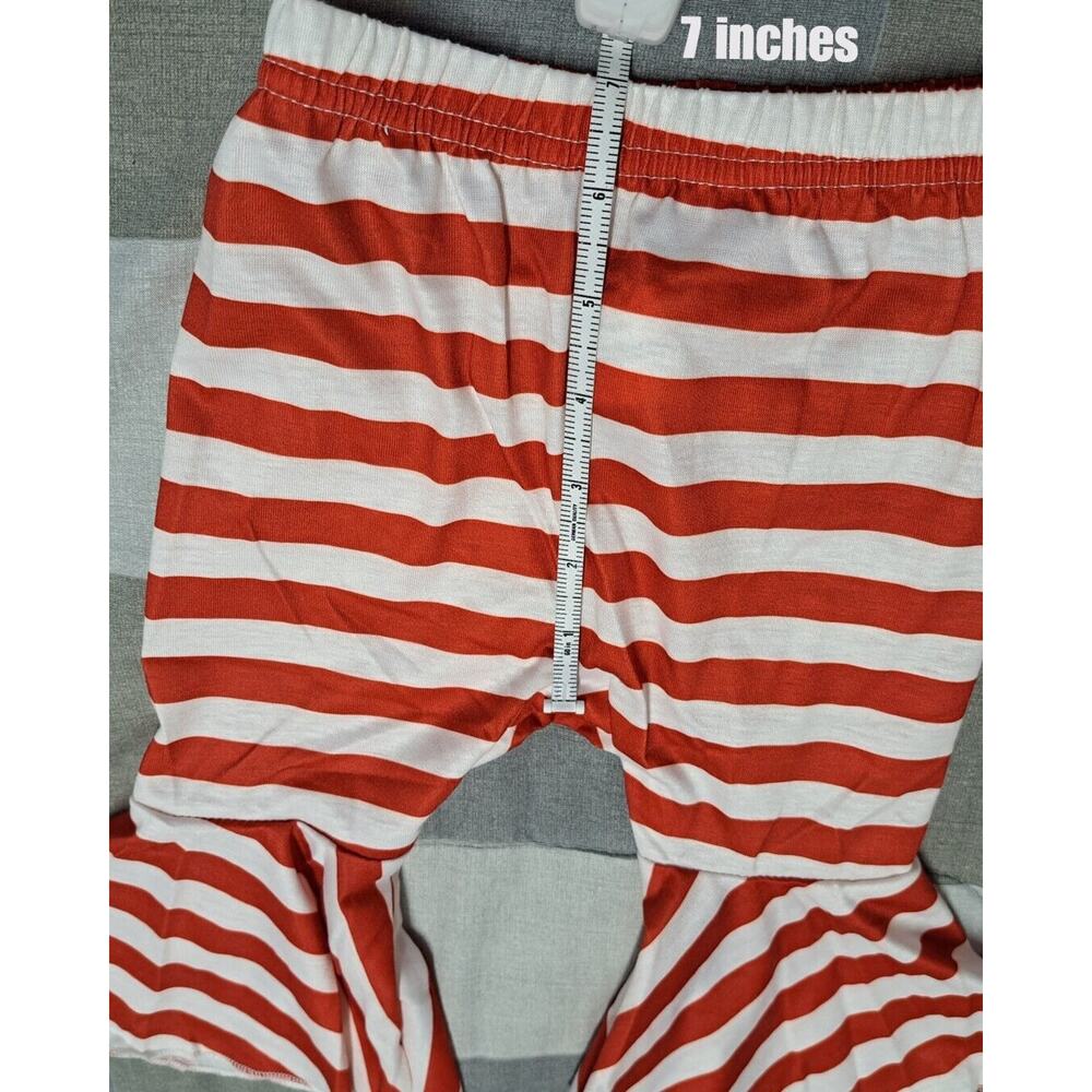 Baby Girl Christmas Outfit Long Sleeve Santa Baby Tops Bell-bottoms pants 3-6M - Picture 7 of 15